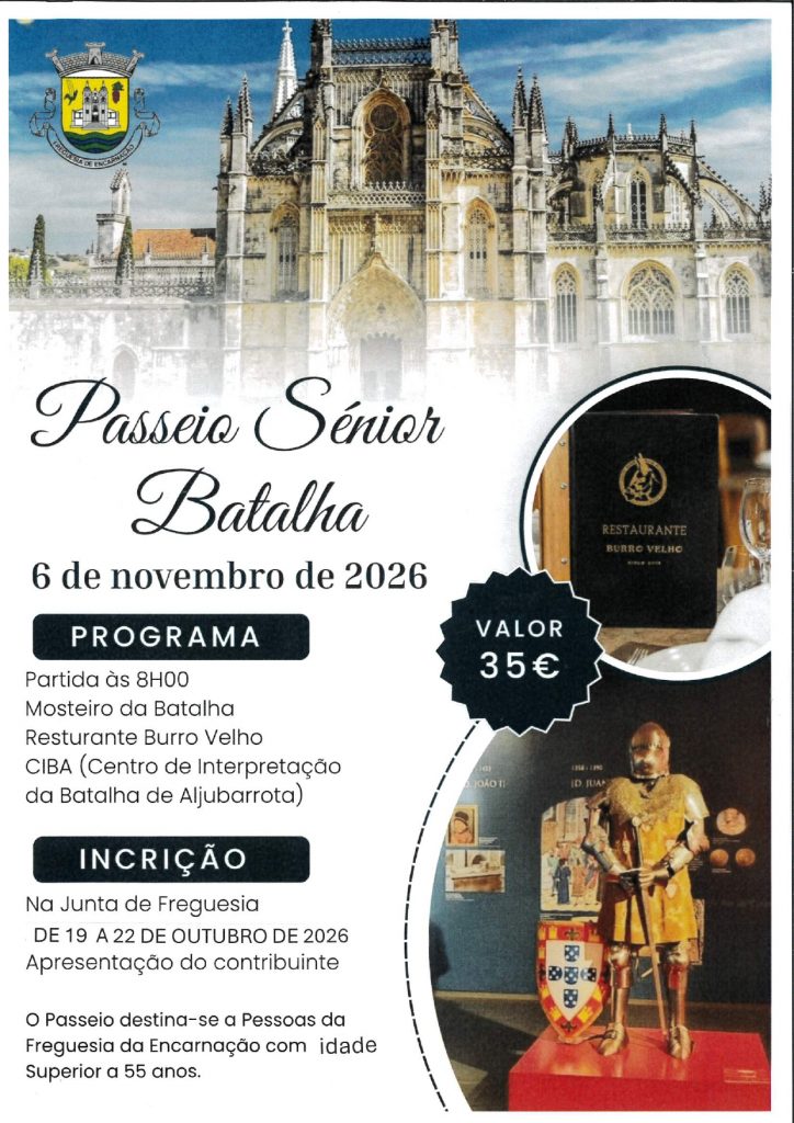 No âmbito das suas atribuições de apoio à ação social, a Junta de Freguesia de Encarnação organiza esta iniciativa como um pilar no combate ao isolamento e na promoção de um envelhecimento ativo e saudável na nossa freguesia.